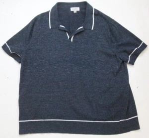 XXL Goodfellow & Co. Blue White Men's Polo Shirt Short Sleeve Cotton Top CC22 - Picture 1 of 4