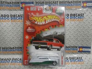 Hot Wheels Holiday Rods White/Green Purple Passion w/Real Riders