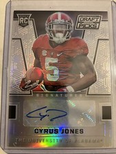 2016 Panini Prizm Collegiate Draft Picks Silver Cyrus Jones #259 Auto RC Alabama
