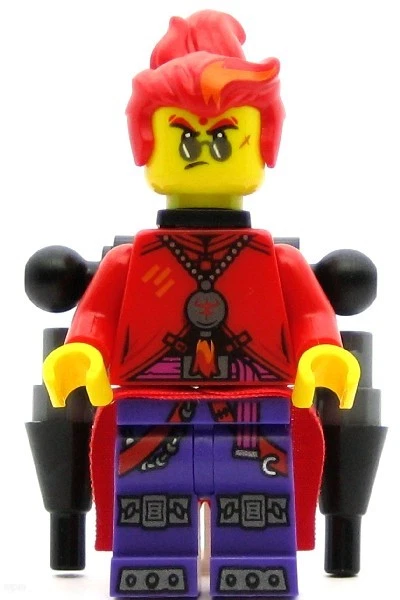LEGO Monkie Kid Minifigure Red Son with Backpack (Genuine) - Image 1 of 1