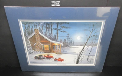 POLARIS INDY XC 500 600 ART PRINT by JERRY RAEDEKE After A Day On The Trail #506 - Image 1 of 4