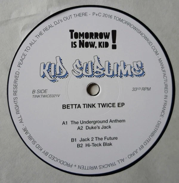 Kid Sublime - Betta Tink Twice EP, 12", (Vinyl) Foto 1 de 1