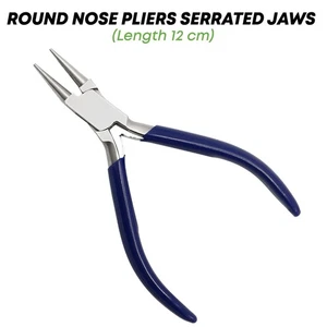 Round Nose Pliers 12cm Serrated Jaws Stainless Steel Surgical Instruments German - Picture 1 of 2
