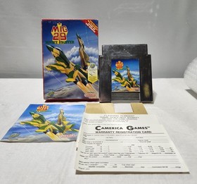 Mig 29 Soviet Fighter Nintendo NES Game Cartridge Complete Box And Manual.