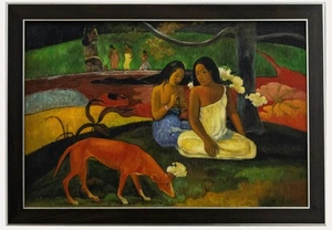 After Paul Gauguin (1848-1903) - Framed Contemporary Oil, Arearea - Picture 1 of 5