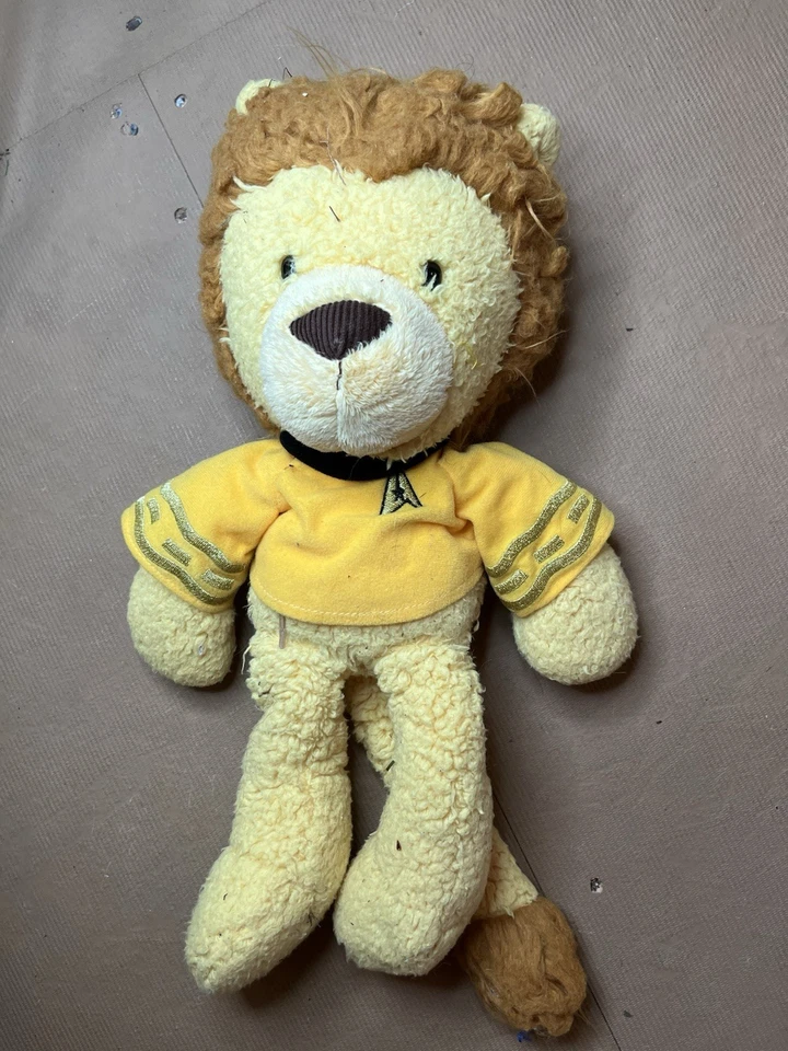 复古 GUND STAR TREK 船长 KIRK 狮子绒布衬衫 EMBLEM 15"35 — 第 1/1 张图片