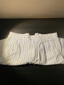 Fairway and Greene Men’s Shorts White With Vertical Lines W36 - Picture 1 of 9
