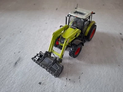 Traktor Claas Axos, Frontlader, Greifer, hellgrün, 1:32, Schuco - Bild 1 von 4