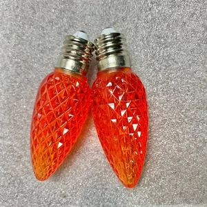 Minleon SMD LED Replacement Bulbs Dimmable Orange C9 50 Pack Christmas Lights - Picture 1 of 3