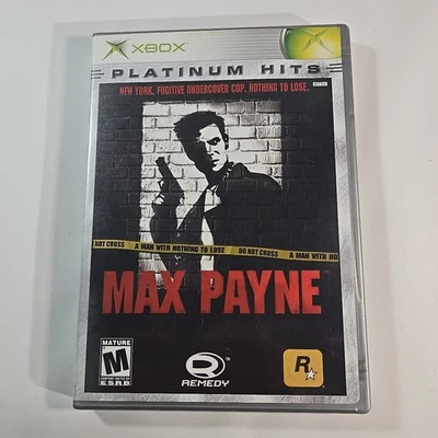 Max Payne Original Microsoft Xbox Platinum Hits CIB Complete & Tested - Image 1 of 4