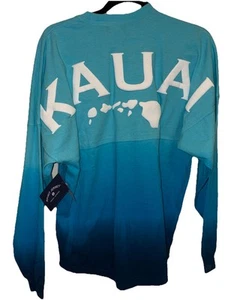 Kauai Spirit Jersey  Blue Tie Dye Ombré Size XS Unisex 100% cotton - Picture 1 of 9