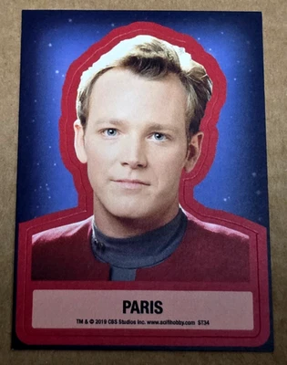 Star Trek Inflexions Voyager ST34 Tom Paris Throwback Sticker Insert - Image 1 of 2