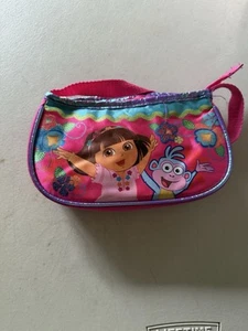NICKELODEON DORA THE EXPLORER BLUE PINK SEQUIN GIRLS CHILDS PURSE HANDBAG ONLY - Picture 1 of 3