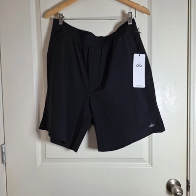 Nuevo con etiquetas Pantalón Corto Alo Yoga 7 Repetition Negro Antracita Talla XL Foto 1 de 4