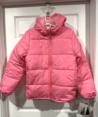 Nuevo con etiquetas Juvenil L 14-16 Londres Niebla Rosa Hinchado Invierno Chaqueta de Esquí con Capucha Foto 1 de 4