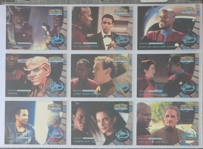 Star Trek Deep Space Nine Memories Of Future Greatest Legends Chase Set L1-L9 - Image 1 of 2