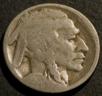 1920 S Buffalo Nickel Semi-Key Date Restored Five Cent 5c Coin D732 - Image 1 of 2