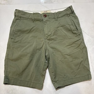 Hollister Classic Fit Olive Green Chino Shorts Men’s Size 28 Epic Flex Casual - Picture 1 of 4