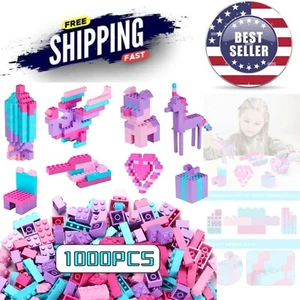 Building Bricks Set Kids 1000PCS Compatible with All Major Brands Educational - Picture 1 of 7