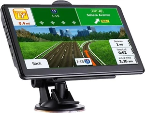 Car Truck GPS Navigation 7 Inch Touch Screen 2024 Maps Voice Direction - Picture 1 of 24