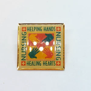 Krankenpflege Heilende Hände Pin Herz Revers Emaille Sammlerstück - Bild 1 von 3