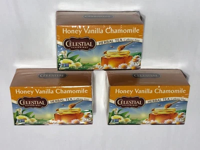 LOTE DE 3 CONDIMENTOS CELESTIALES TÉ DE HIERBAS MIEL VAINILLA MANZANILLA SIN CAFEÍNA Foto 1 de 4