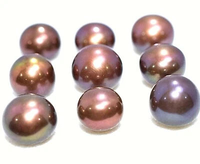 55.10 Ct Natural Tahitian South Sea Pearl Golden-Blue Half Drilled Certified Gem - Image 1 of 4