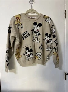 H&M Disney Mickey Mouse Sweater 16-18 Youth  Pullover All Over Graphic Donald - Picture 1 of 13