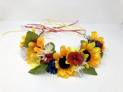 Corona de flores hecha a mano [VER DESCRIPCIÓN] Foto 1 de 3