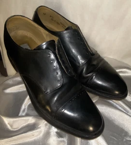 Johnston & Murphy Herren Schwarz Elegant Oxford Kappe Zehe Schuhe, 91001-Größe 10 D/B - Bild 1 von 17