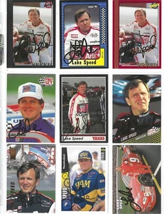 1992 Maxx BLACK-Auto NOT from/pack-#83 Lake Speed-ONE CARD ONLY! - Picture 1 of 1
