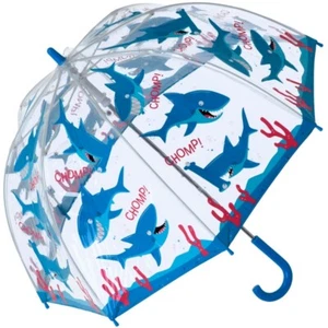 Bugzz PVC Dome Umbrella for Children - Chomping Sharks - Picture 1 of 4