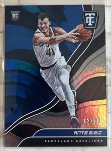 2017-18 Panini Totally Certified Rookies Blue /99 Ante Zizic #139 Rookie RC