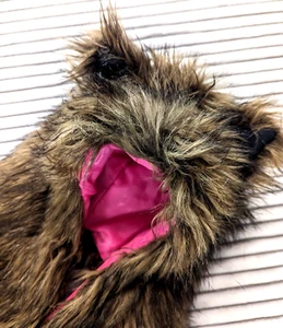 Girls Neiman Marcus Skaist Taylor Animal Fox Wolf Hat Scarf Mittens Wrap S-M - Picture 1 of 7