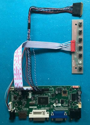 HDMI VGA DVI Audio Board for 15.6" 1366x768 LCD LTN156AT02 B156XW02B HS156PHW1 - Image 1 of 4