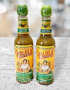 2 Cholula Hot Sauce Green Pepper 5 fl.oz Each - Picture 1 of 2