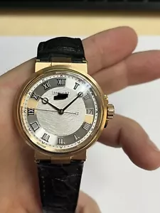 Breguet 5517BR Rose Gold Marine Leather With Extra Rubber Strap - Picture 1 of 9