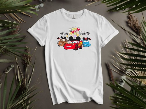 ALEXANDER MCQUEEN T shirt Disney Cars Mcqueen Mater Sally Friend maglietta uomo donna unisex AD313