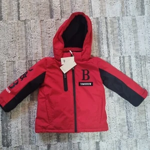 dave and bella red unisex boys girls coat jacket Parka 4 years See Desc FREE P&P - Picture 1 of 7