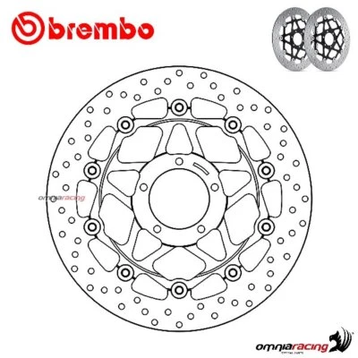 Brembo Serie Oro front floating brake discs for Ducati 749 Dark 2005-2006 Foto 1 de 4