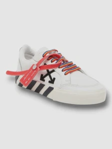 $310 Off-White Unisex Kid's White Low Top Vulcanized Sneaker Shoe Sz EU 31/US 13 - Picture 1 of 5