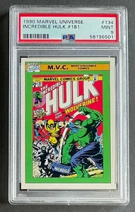 1990 Marvel Universe Incredible Hulk #181 #134 Most Valuable Comics PSA 9 - Bild 1 von 2