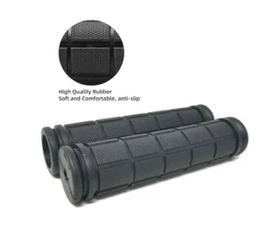 MTB Bike Grips Mountain Bicycle Bike Handle Handlebar Soft Rubber Bar End - Picture 1 of 6