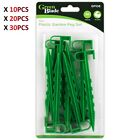 20|10pcs 140mm Long Plastic Garden Pegs Plant Netting  Pegging Weed Control Mat