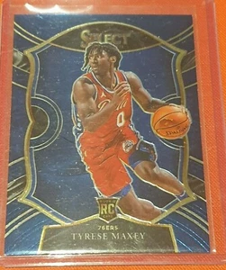 2020-21 Select Concourse Tyrese Maxey Blue Retail ROOKIE Card Philadelphia 76ers - Picture 1 of 1
