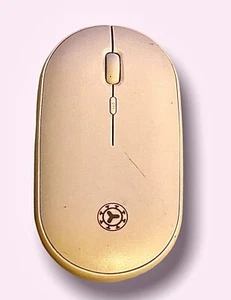 Slim Wireless Bluetooth rechargeable mouse with scrolling wheel color mauve - Picture 1 of 4