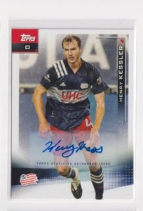 Henry Kessler NE  New England Revolution #51 2020-21 Topps MLS Autographs Auto