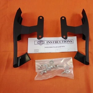 HARLEY-DAVIDSON GENUINE SADDLEBAG FILLER STRIPS SLOTTED BLK DENIM 91741-09 - Picture 1 of 11