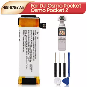 Action Camera Battery HB3 For DJI Osmo Pocket Osmo Pocket II Osmo Pocket2 875mAh - Picture 1 of 6