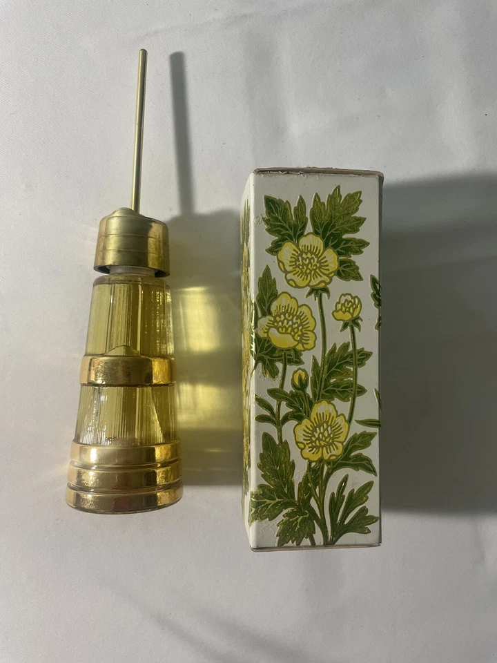 1973 Country Charm Butter churn Vintage Avon Field Flowers Perfume Most Full - Image 1 of 4